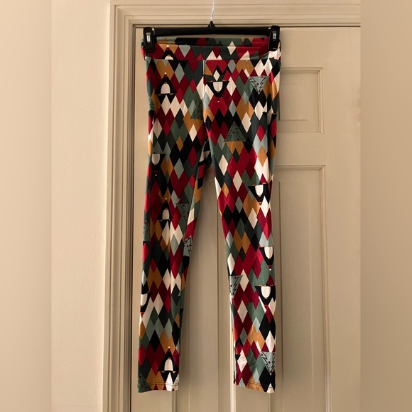Luluaroe Printed Leggings Soft Lot One Size 13 Seasonal / Holiday - Picture 6 of 14